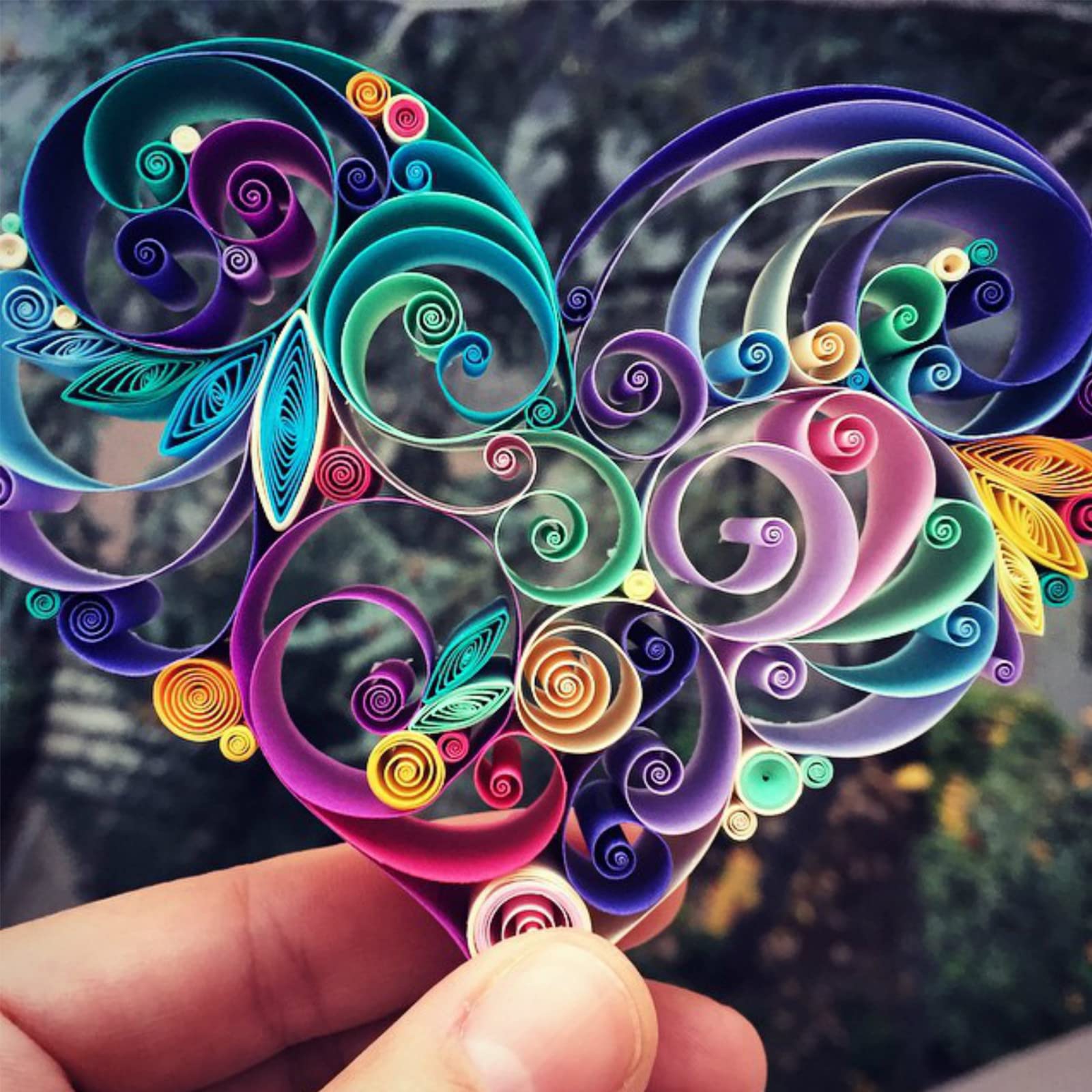 36 Colors 4320 Strips Paper Quilling Strips Set, Width 5mm Length 54cm Quilling Art & Craft Strips for DIY