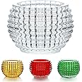 Clear Round Glass Votive Candle Holders, Fall Crystal Tea Light Candle Holder for Wedding Table, Votive for Birthday Party Decor,Single