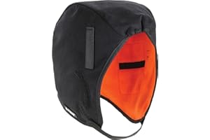 Ergodyne N-Ferno 6850 Winter Hard Hat Liner - 2-Layer, Fleece-Lined, Cotton Shell, Reg-Length