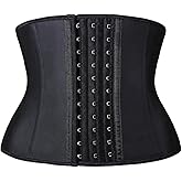 YIANNA Women's Underbust Latex Sport Girdle Waist Trainer Corsets Hourglass Body Shaper