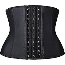 YIANNA Short Torso Waist trainer for women Sports Workout Hourglass Body  Shaper Cincher Tummy Control, YA110206-3-Black-XS at Amazon Women's  Clothing store