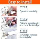 SUNRIZ Bed Sheet Clips 4 Pcs Adjustable 55-250 cm Elastic Fasteners view 6