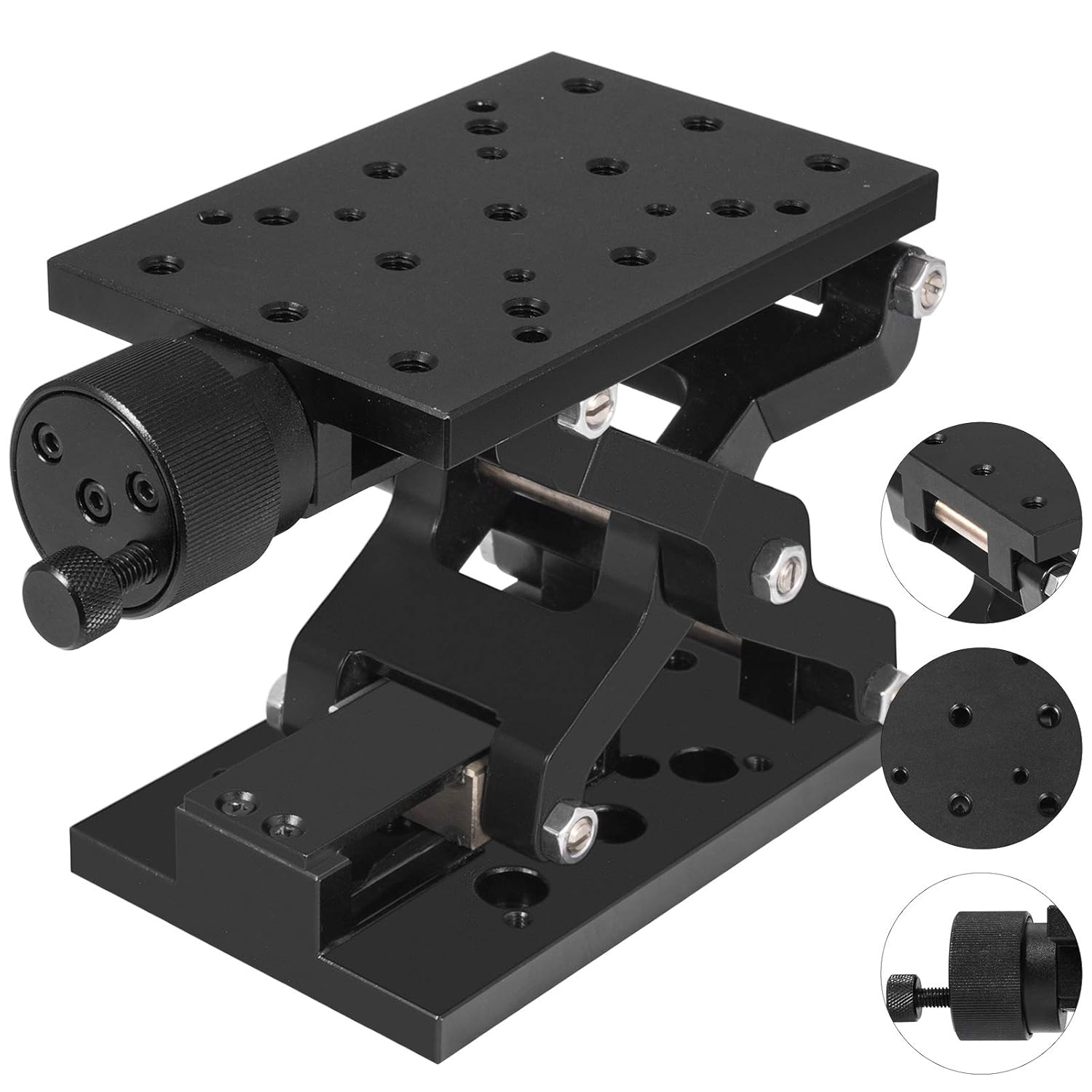 FORAVER 4.7" X 3" Lab Jack 44LB Lab Jack Stand Aluminum Oxide Lab