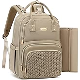 Diaper Bag Backpack - Large Multi functional, Boys, Girls & Baby Travel Essentials Tote with Changing Pad, Insulated Pockets, Stroller Straps, Waterproof - Diaper Bag for Mom & Maternity (Brown Taupe)