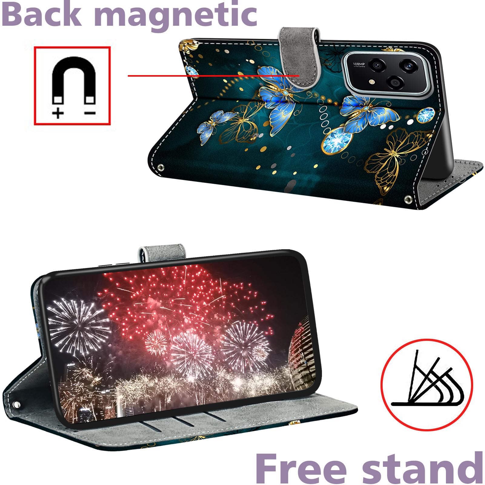 Handyhülle für Google Pixel 10a Leder Wallet Tasche Schmetterling 5