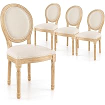 Amazon.com - GOFLAME French Country Dining Chairs Set of 4 ...