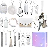 Jsngbse Safety Keychain Set for Women, Safety Keychains for Women Accessories Kit with Card Holder, Bottle Opener