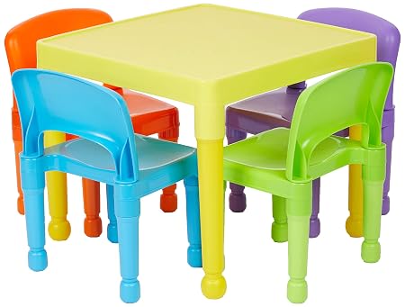 Liberty House Toys Tavolo Per Bambini Con 4 Sedie Plastica Colore Multicolore