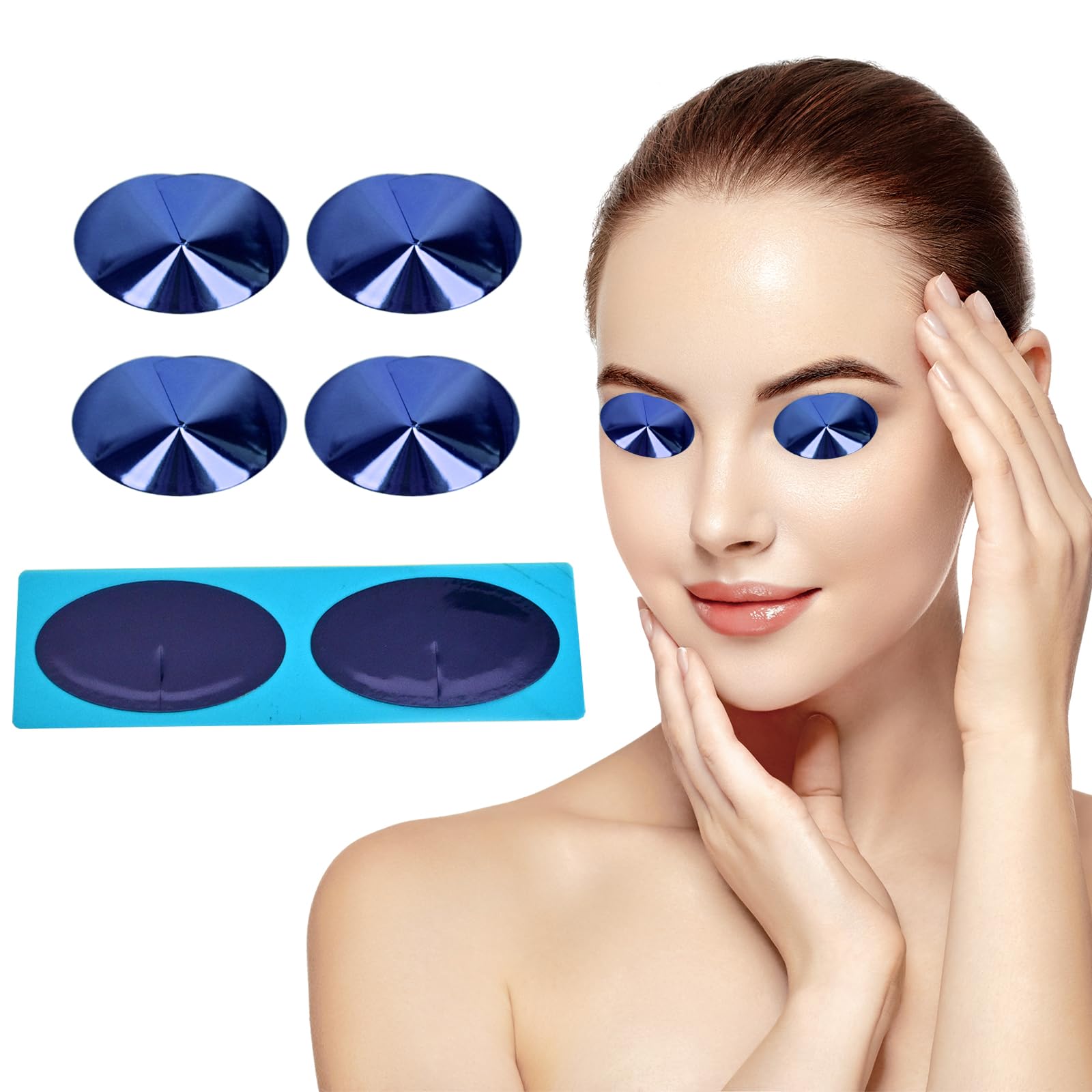 Photo 1 of Iiglunatic Tanning Goggles, Tanning Eye Protection 50pairs - Latex-Free Disposable for Stand-Up Tanning Beds, Salon & Home Use_Dark blue