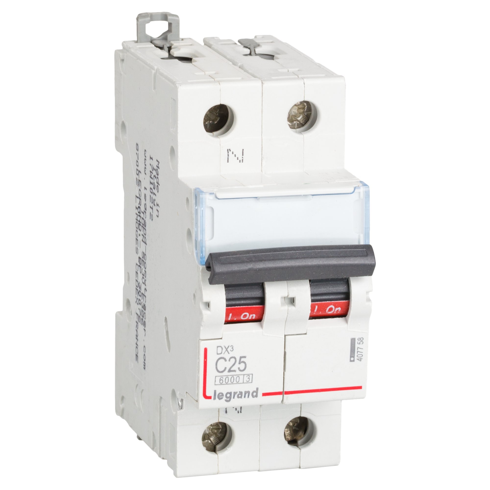 Legrand prot.dx3 Tertiary - Magnetothermal dx3 6/10ka-c Poles+Neutral 25a