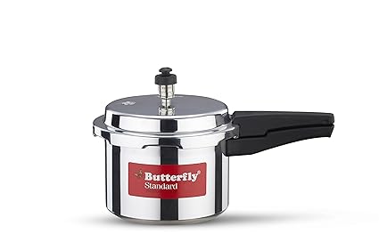 Butterfly Standard Aluminium Pressure Cooker, 5 Litre
