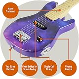 3rd Avenue 1/4 Size Kids Electric Guitar Purple Galaxy Pack 6 Months Lessons view 4