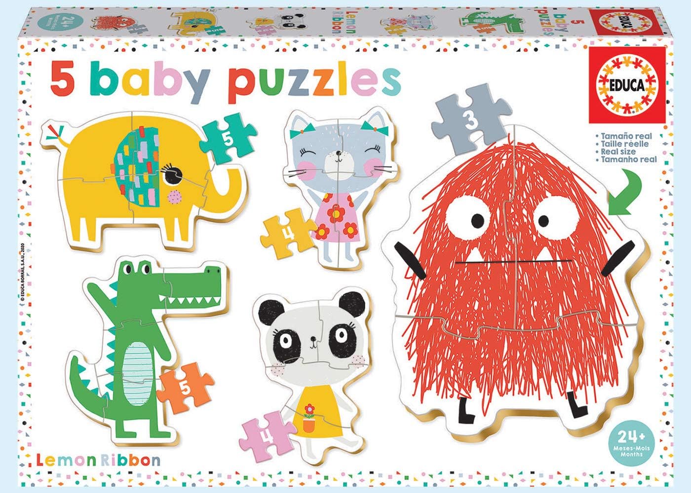 5 baby puzzles educa