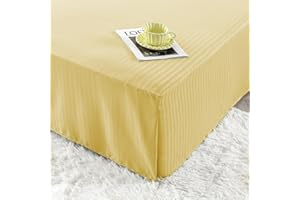 HENGWEITEXT Queen Size Bed Skirt Split Corners,Pleated Bed Skirt with Split Corners,Queen Size Ruffle Bed Skirt Split Corners,Easy Fit,Fade Resistant,Wrinkle Free,Tailored Drop