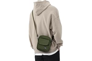 BJLFS Small Crossbody Bag Side Shoulder Bag for Men Women, Travel Passport Wallet Bag, Small Neck Pouch Side Shoulder Bag