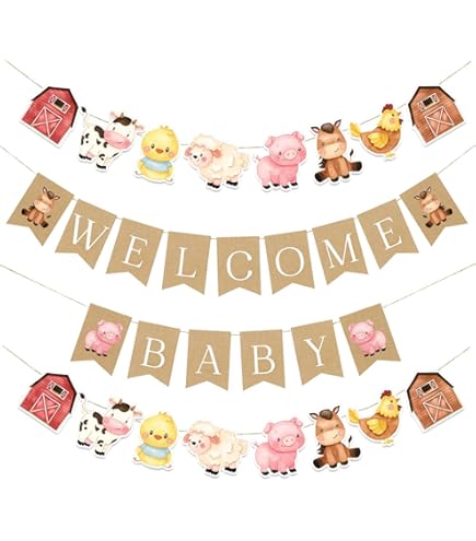 Barnyard Birthday Cake Topper Kit - 12pc Farm Animal Party Decor For Kids Cakes