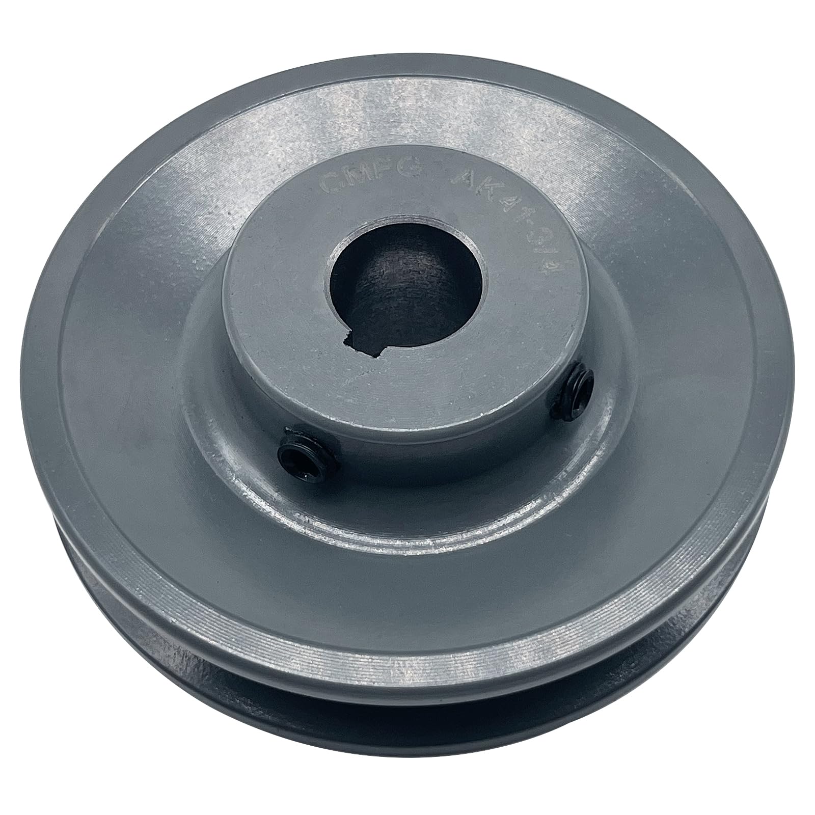Photo 1 of CMFG AK41-3/4 v Belt Pulley, 3.95 inch OD, 3/4 Inch Bore, Cast Iron Material, AK Single Groove v Belt Pulleys for "4L" or "A" or "3L" Belts