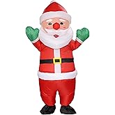 Piamif Inflatable Christmas Costume for Adult, Air Blow up Christmas Full Body Suit Festival Carnival Outfit (Santa Claus)