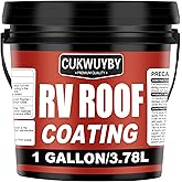 RV Roof Sealant 1 Gallon, RV Roof Coating Quick Drying Solar Reflective, Leak Repair Liquid Flexible Membrane Waterproof Pain