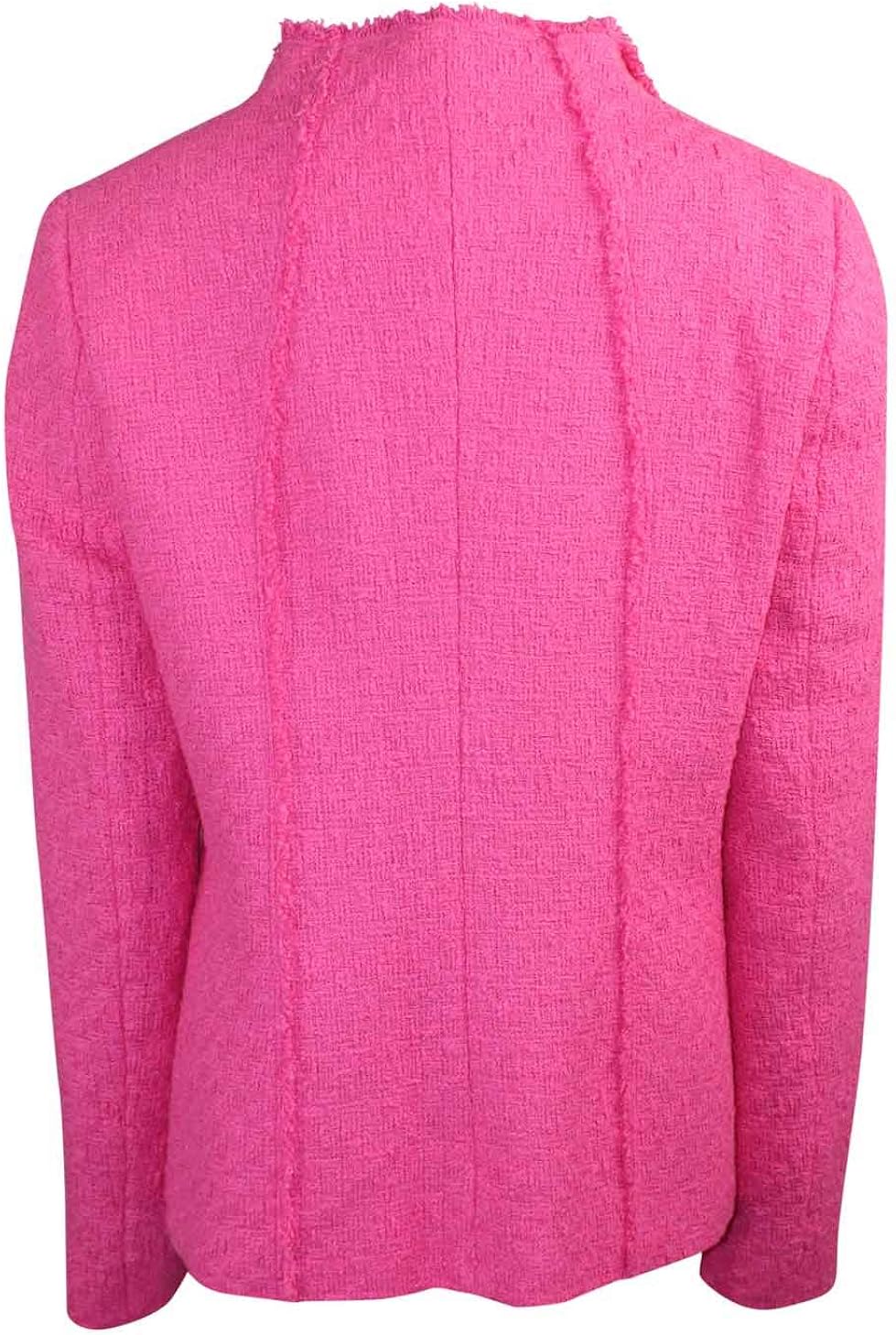 pink boucle jacket