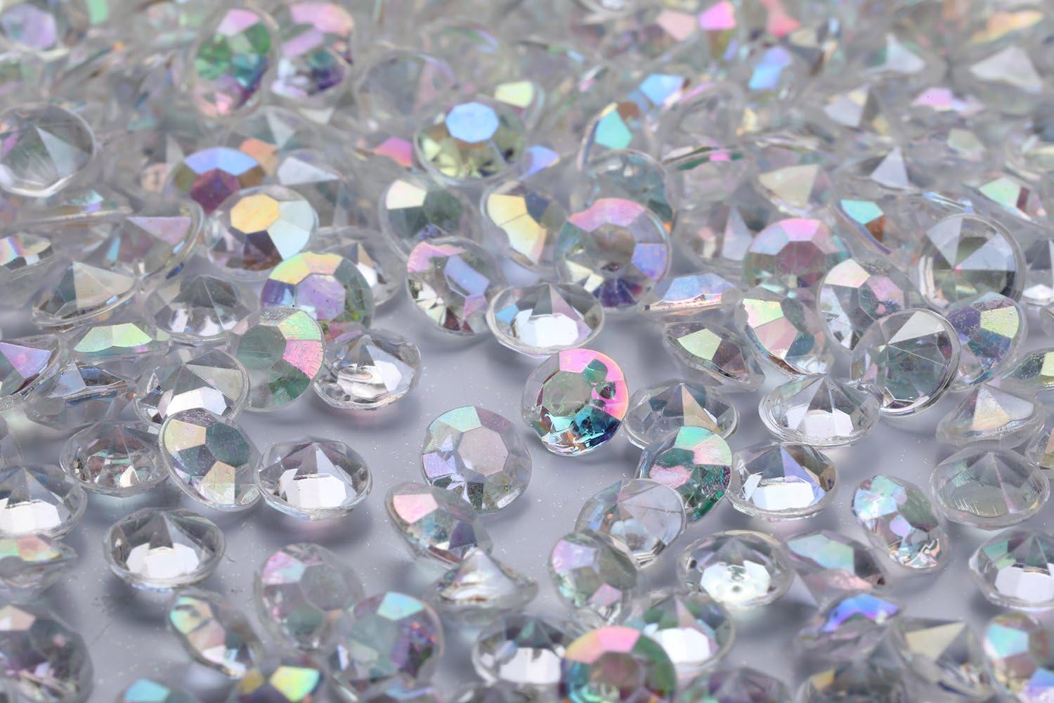 Vase Fillers - Angzhia 5000 pcs/Pack Wedding Table Scatter Confetti Crystals Acrylic Diamonds 6 mm Rhinestones for Wedding, Bridal Shower, Vase Beads Decorations (6mm, AB Clear)