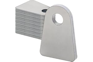 ALVKTORA Weld on Tabs,1/2" Hole Weld on Shock Mount Bracket, Flat Bottom Weld tabs(8 Pcs)