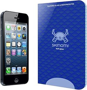 Skinomi Tech Glass Screen Protector Compatible with Apple iPhone 4S (iPhone 4) 9H Hardness Clear HD Ballistic Tempered Glass Shield