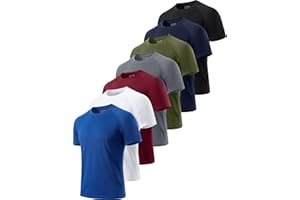 Cimic 1,5 or 7 Pack Workout Shirts for Men Classic Gym Shirts Quick Dry Moisture Wicking Sport Athletic Shirts Short Sleeve