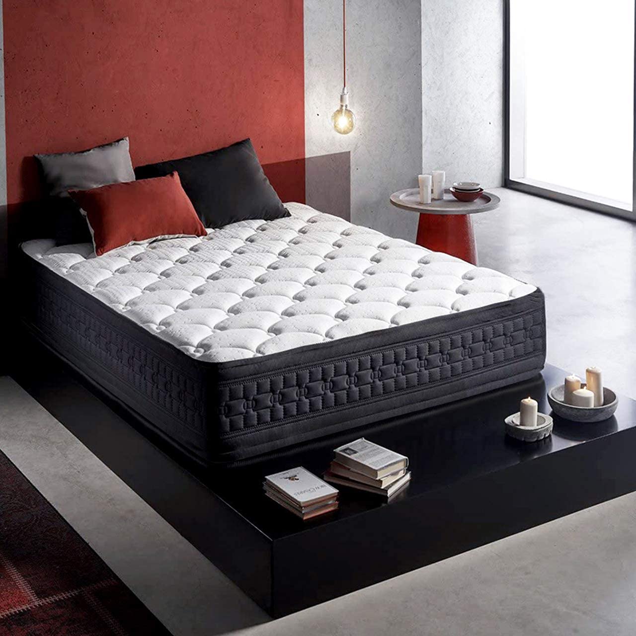 Wake Up Pocket Spring Single Bed Mattress 78x36x10 Inches White Amazon In Furniture What Size Is A Single Bed Mattress