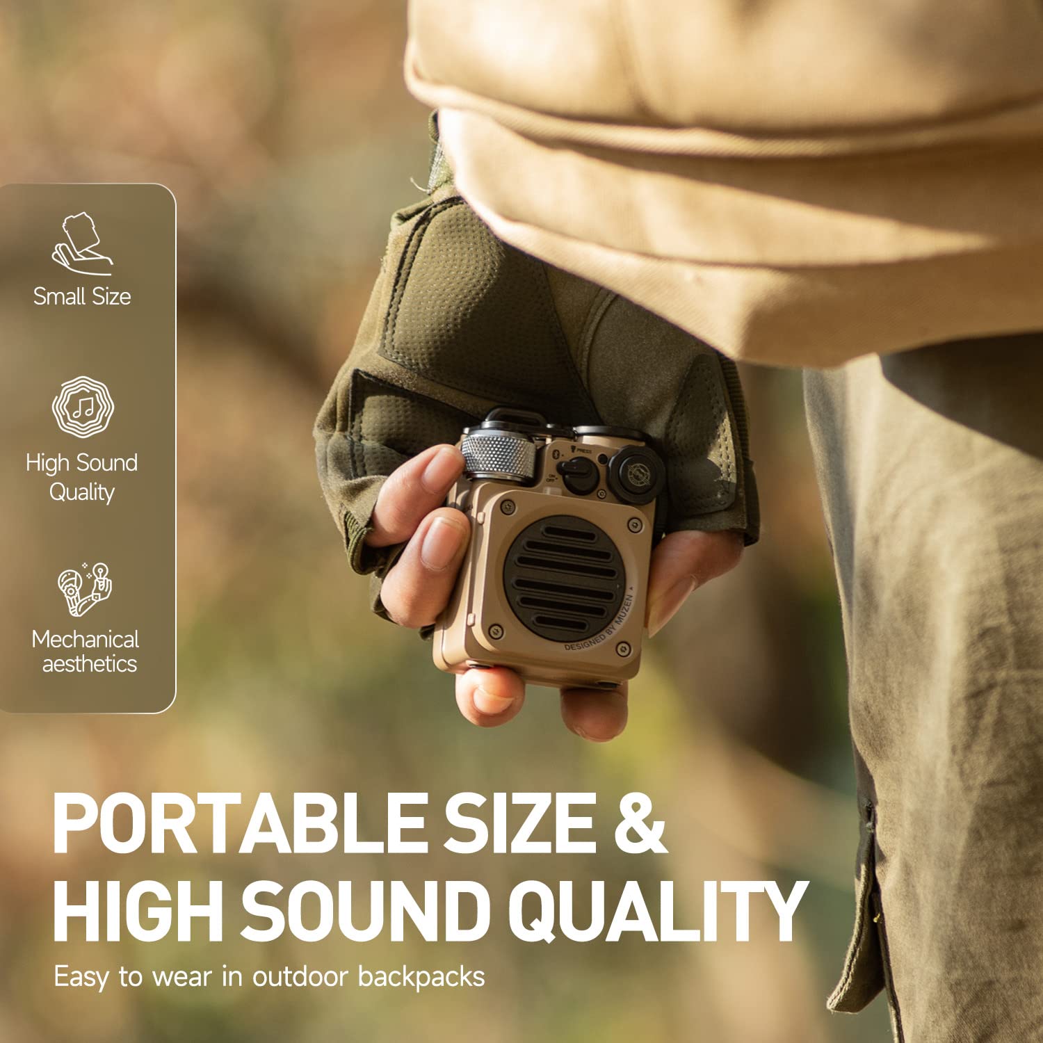Mua Muzen Portable Bluetooth Speaker, Wild Mini Rugged Travel Outdoor ...