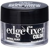 Red by Kiss Edge Fixer Color 24 HR Max Hold &amp; 100% Gray Coverage 30mL (1.01 US fl.oz) Natural Black Perfect for Missing Edges