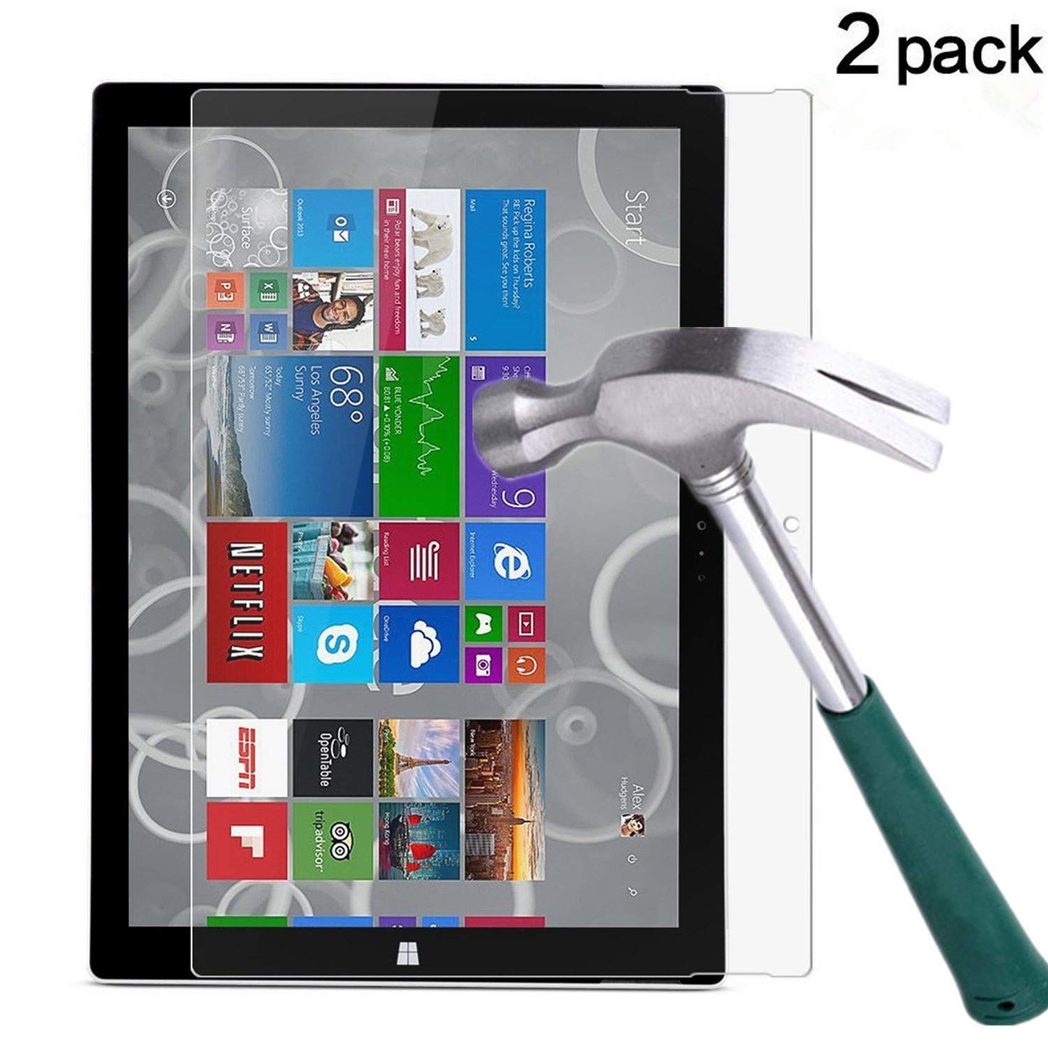 Mua Surface Pro 3 Screen Protector,TANTEK [HDClear][AntiScratch][Anti