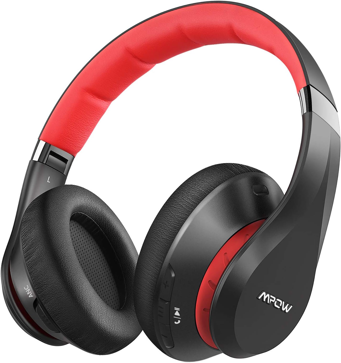 Mpow 059 Plus Active Noise Cancelling Headphones, 50 Hours Playtime Bluetooth Headphones with Fast Charging, CVC 8.0 Microphone, Bluetooth 5.0, Memory Foam Earpads, Deep Bass, for PC Cell Phones TV