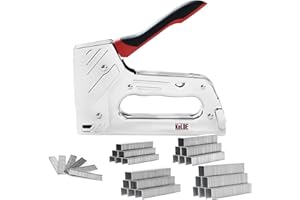 T50 Staple Gun Heavy Duty Kit - KeLDE 2 in 1 Upholstery Manual Stapler/Nail Gun with 1500pcs Staples and Brad Nails for Wood, Craft, DIY, Furniture, Carpentry, Decoration