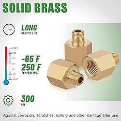 Ailbiuko Brass Pipe Fitting Reducer