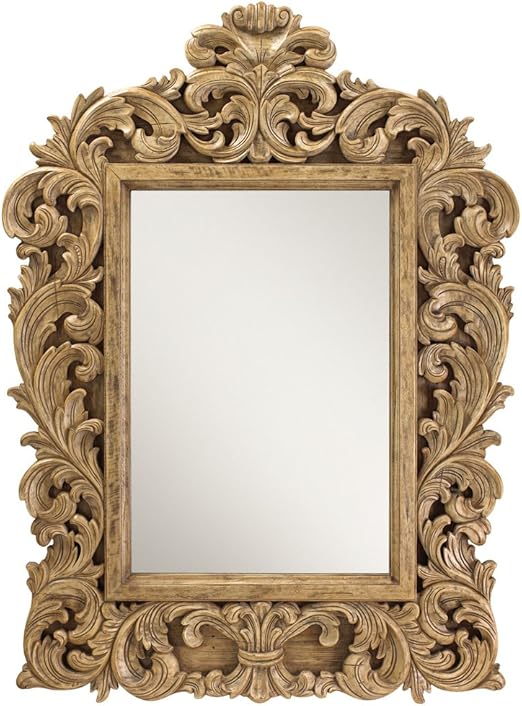 Amazon Com Chaumont French Country Tallada Hojas Mango Madera