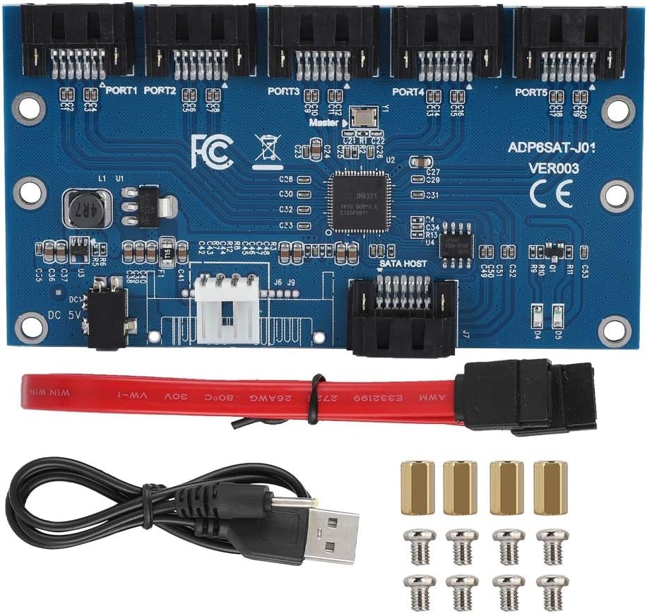 Zerone 1 bis 5 Sata Port Multiplier SATA Expander Amazon.de Elektronik