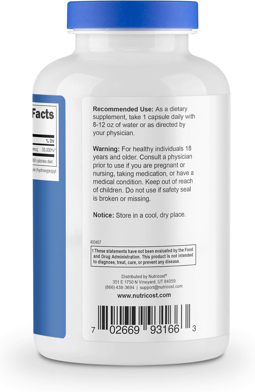 Nutricost Biotin (Vitamin B7) 10,000mcg, 240 Capsules - Gluten Free, Non-GMO: Health & Personal Care