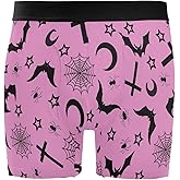 JHKKU Men's Boxer Briefs Soft Comfort Stretch 4 Inch Inseam Underwear with Fly