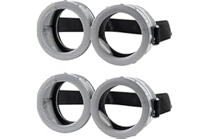 Eybila 2 Pack Steampunk Goggles Round Glasses Adult Costume Accessories Halloween Cosplay Party Set