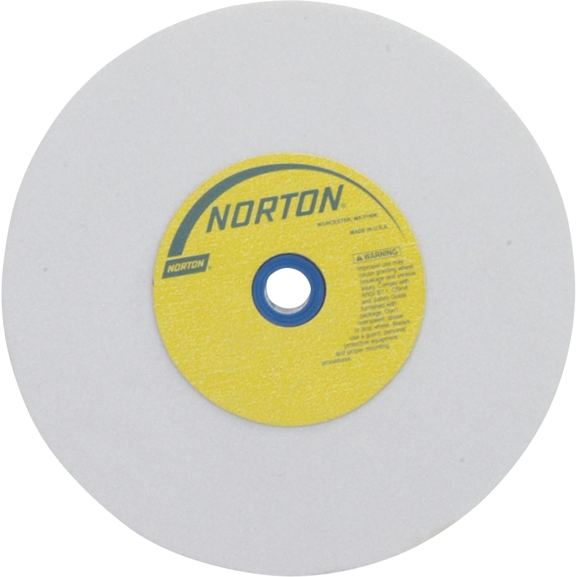 Norton Abrasives 07660788281 - Premium Alundum Bench or Pedestal Grinding Wheel - Grade: Medium, Grit Number: 60, Wheel Diameter: 8 in