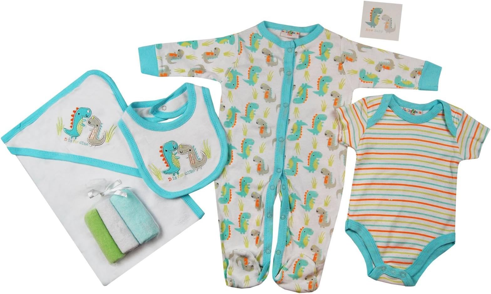 Presents Gifts for Newborn Baby Boys Girls Toddler Unisex Cute Clothing Sets Newborn Outfits Bundles Pack Elephant Animals First Christmas Xmas Christening from Aunty Uncle Grandma