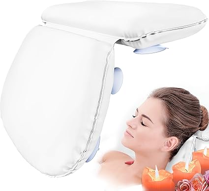 Pumpko Home Spa Coussin De Baignoire Avec Ventouses Appuie Tete Experience Bien Etre Oreiller De Bain Blanc Ideal Comme Repose Tete Pour Baignoire Ou Jacuzzi Amazon Fr Cuisine Maison