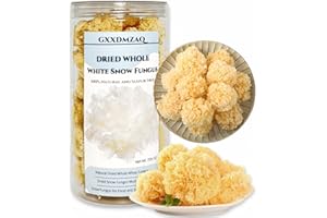 GXXDMZAQ Premium Dried White Fungus (Tremella Mushroom) 7.05 oz/200g - Rootless Small Snow Fungus, Gluten-Free - for Soups, Desserts, Tea 银耳 椴耳 雪耳