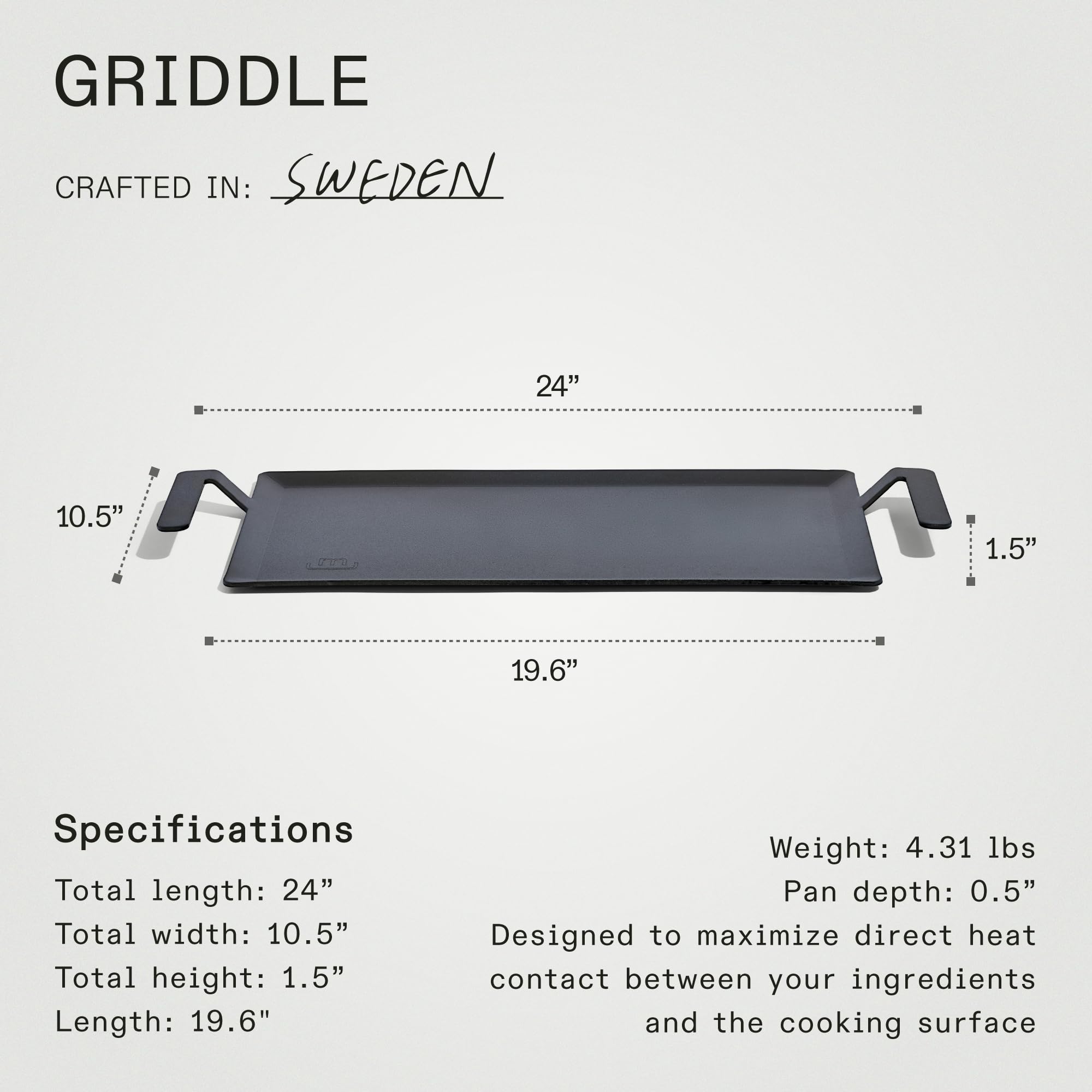 Mua Made In Cookware - Carbon Steel Griddle - (Like Cast Iron, but ...