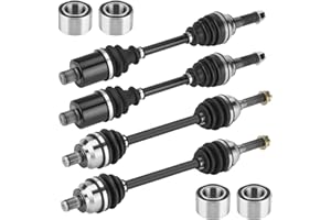 ISEYEC Front Rear Left and Right CV Axle shaft & Wheel Bearing Set for Polaris Sportsman 570/450/ETX Trail SP ETX EPS HO 2015 2016 2017 2018 2019 2020 2021 2022-Full Set