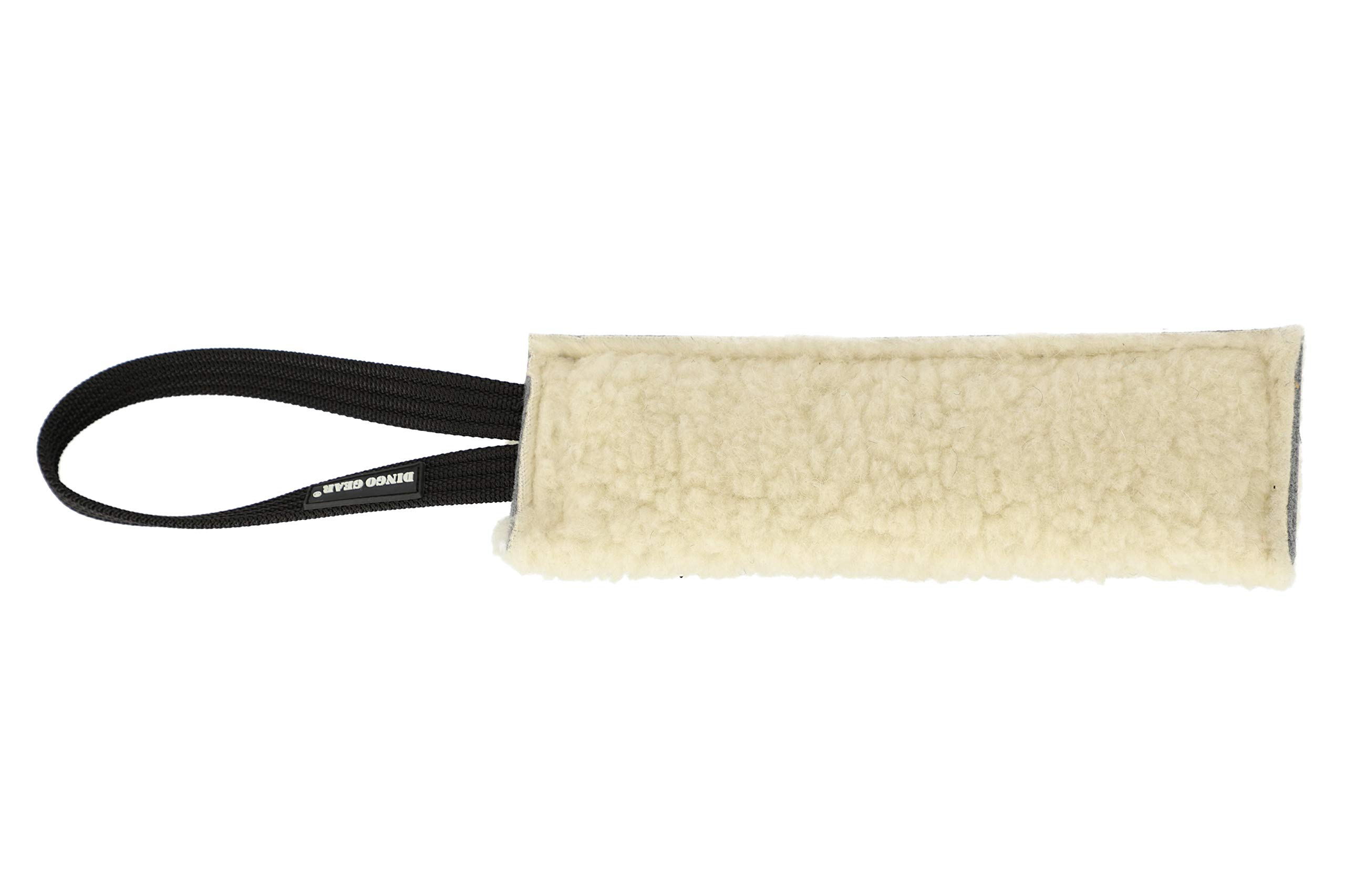 Dingo Gear Fleece Bite Tug Handmade for Puppy To Train Dog's Firm Grip Natural S00429