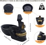 VIPbuy Skull Glasses Holder Stand Novelty Eyeglass Rack with Storage Tray view 7