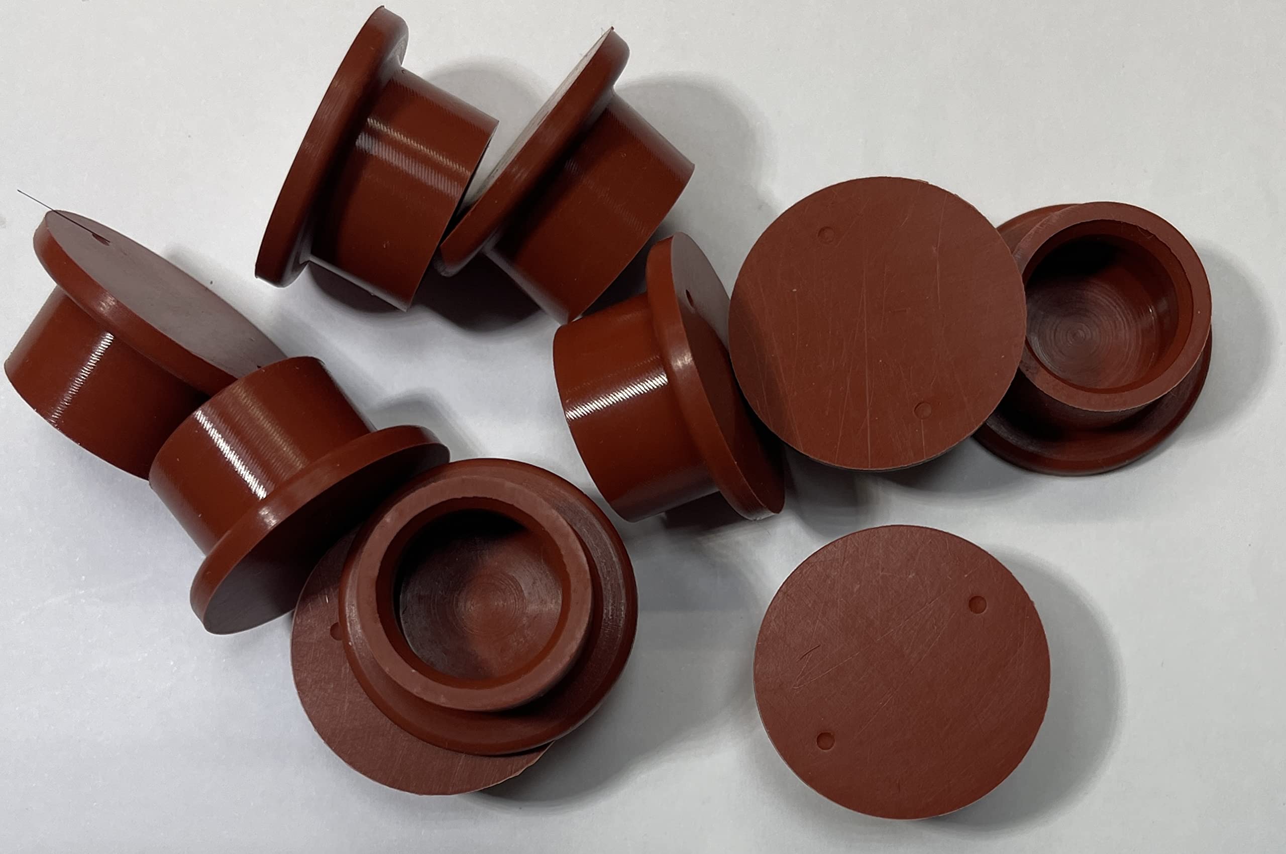 dexierp Protection Force Easy Cap For OD 15.5mm 19/32 Inch (Pack of 10) Ribp Tube Expanded Tube Openning Long Tube Pipe Post End Cover Screw Thread Protectors Elastic Rubber — image 1