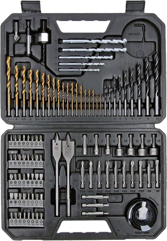 Professional Set Punte E Bit Per Legno, Pietra E Metallo, Accessori Per Utensili Di Foratura E Avvitamento, 103 Pezzi